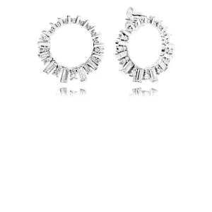 (bilde for) Pandora Ice cube silver earrings with clear cubic zirconia - 297545CZ