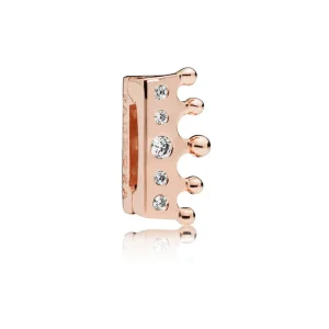 (bilde for) PANDORA Reflexions crown clip sjarm i PANDORA Rose - 787599CZ
