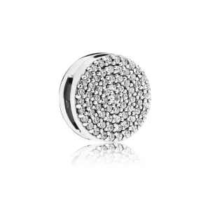 (bilde for) PANDORA Reflexions sølv clips sjarm med klar cubic zirconia - 797583CZ