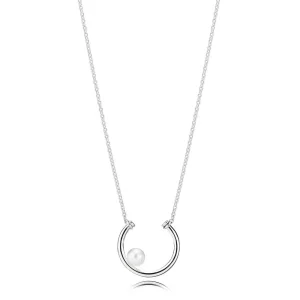 (bilde for) Pandora Silver collier with white freshwater cultured pearl - 397526P