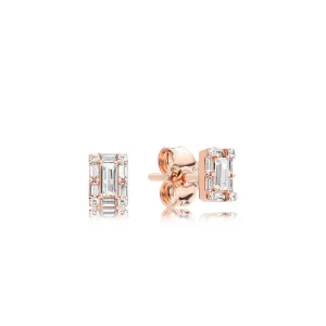 (bilde for) Ice cube PANDORA Rose stud earrings with clear cubic zirconia - 287567CZ
