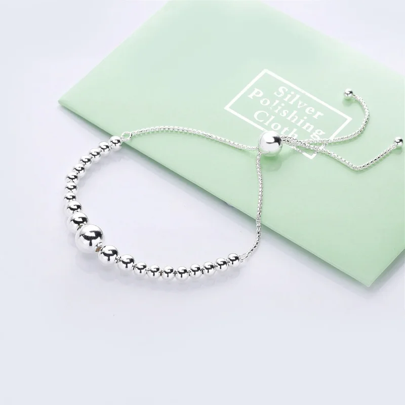 (bilde for) Pandora Beaded silver bracelet - 597749 - Vis 2