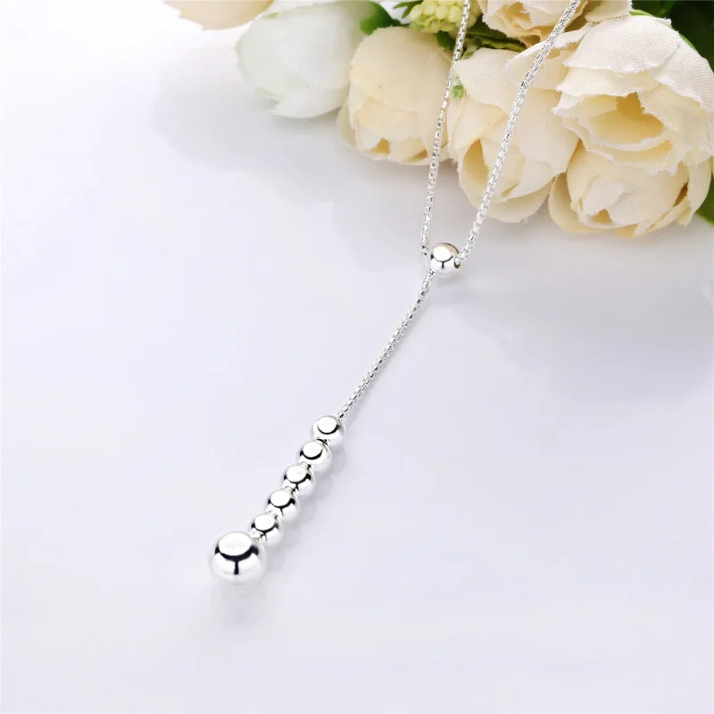 (bilde for) Pandora Beaded silver Y-necklace - 397750 - Vis 2