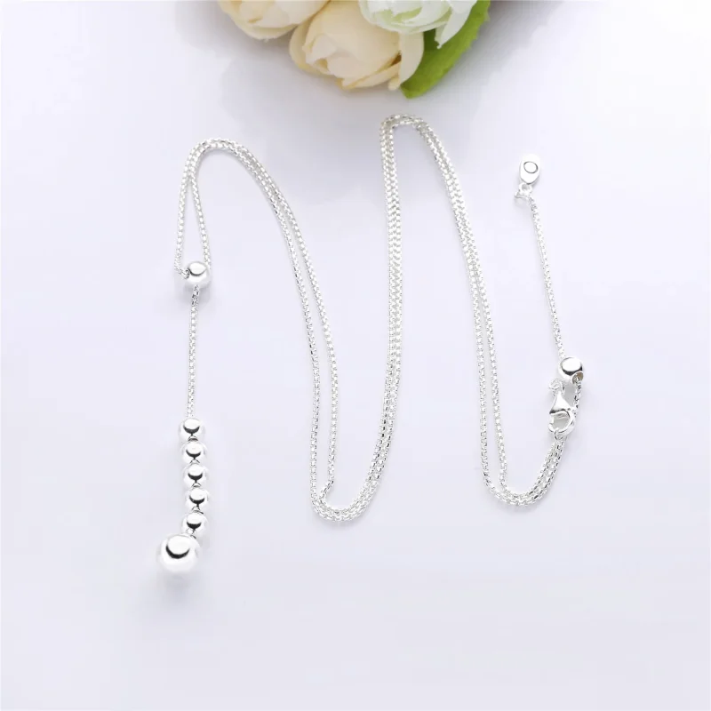 (bilde for) Pandora Beaded silver Y-necklace - 397750 - Vis 4