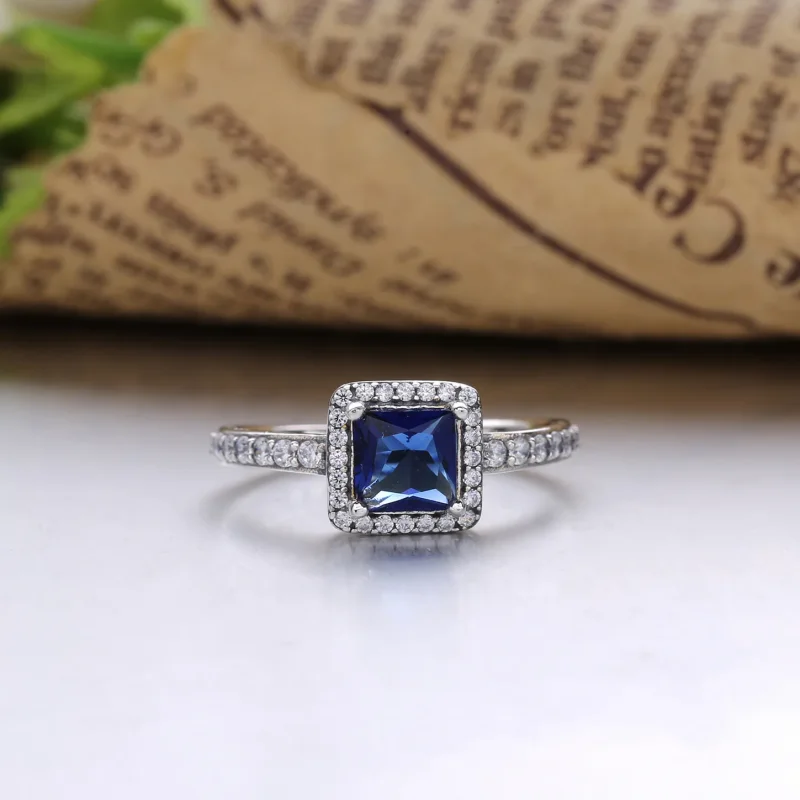 (bilde for) Pandora Blue Timeless Elegance, ring - 190947NBT - Vis 2
