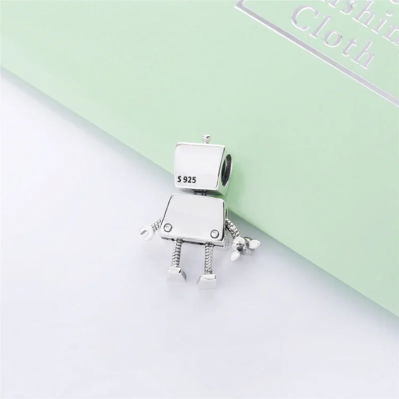 (bilde for) Pandora Boy robot silver charm - 797819 - Vis 4