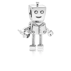 (bilde for) Pandora Boy robot silver charm - 797819