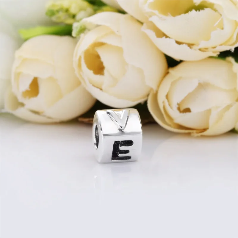 (bilde for) Pandora Dice and love silver charm with red cubic zirconia and clear cubic zirco - Vis 3