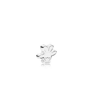 (bilde for) Pandora Disney Mickey glove silver petite element with white enamel - 796349EN12