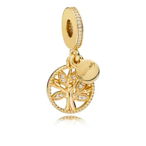 (bilde for) Pandora Funklende Familietre Hengende Charm - 761728CZ