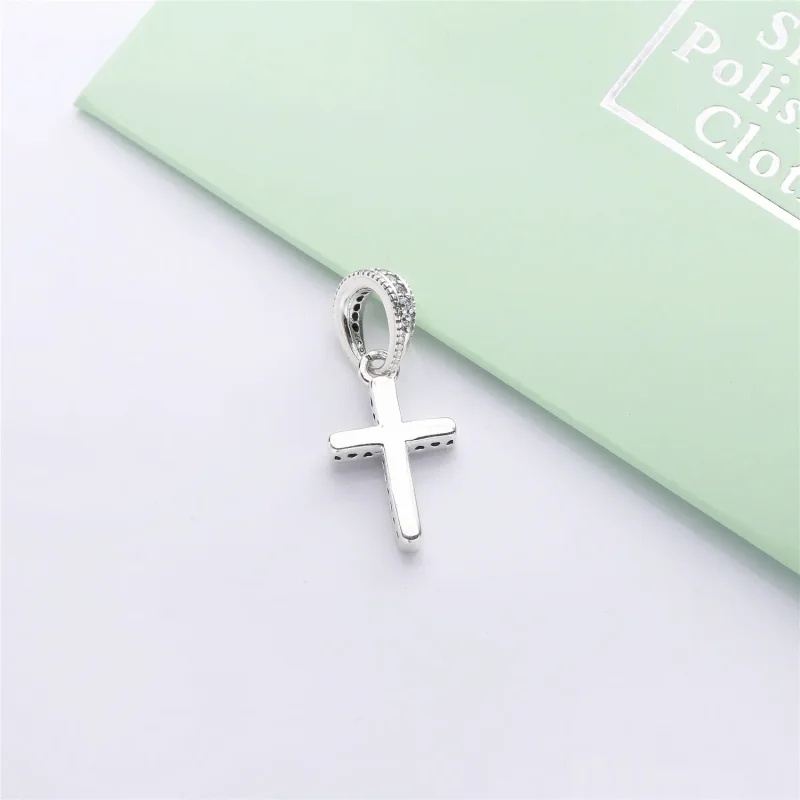 (bilde for) Pandora Funklende Kors Anheng - 397571CZ - Vis 4