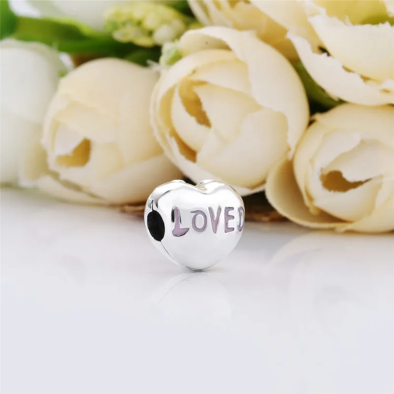 (bilde for) Pandora Heart silver clip with pink enamel - 797807EN124 - Vis 3