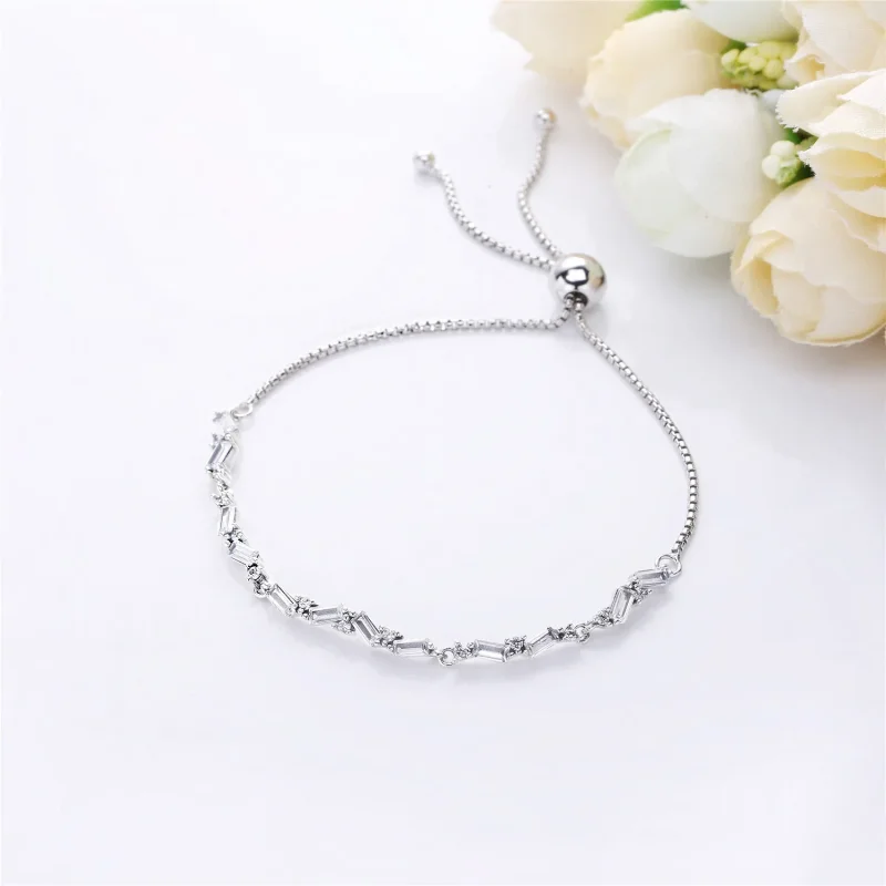 (bilde for) Pandora Ice cube silver bracelet with clear cubic zirconia - 597558CZ - Vis 2