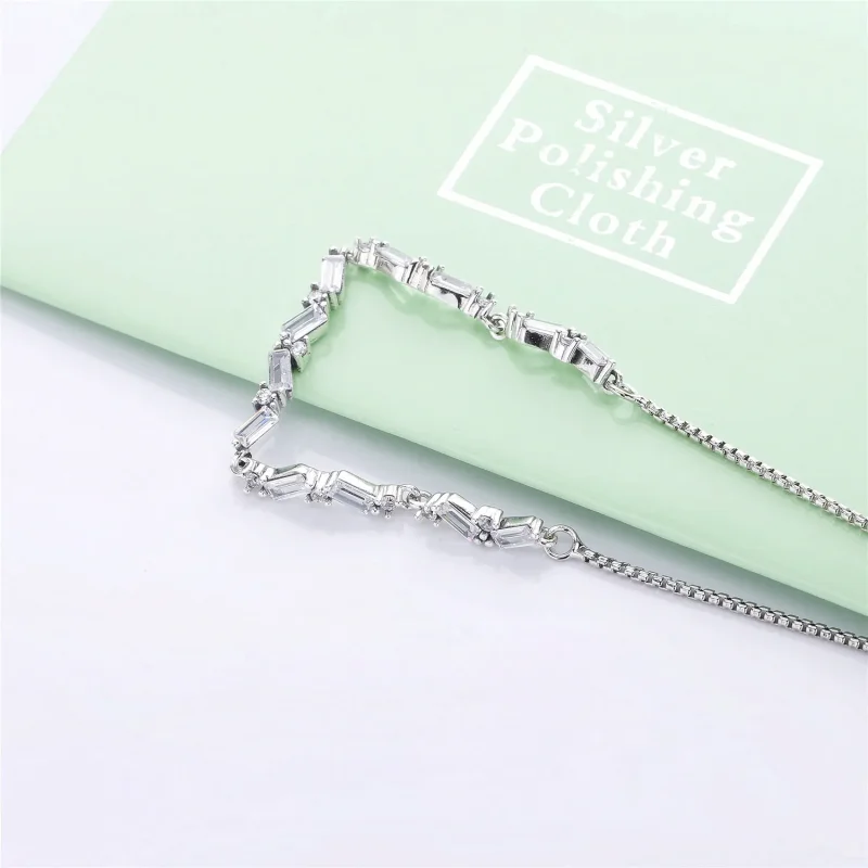 (bilde for) Pandora Ice cube silver bracelet with clear cubic zirconia - 597558CZ - Vis 4
