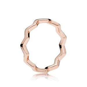 (bilde for) Pandora Polert Sikksakk Ring - 187752