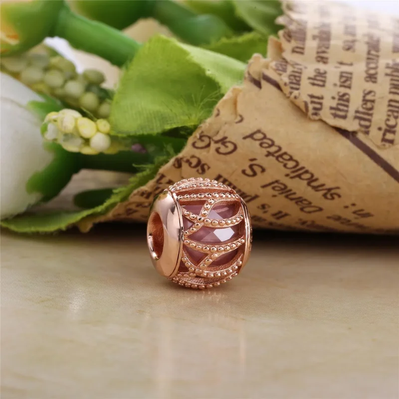 (bilde for) Pandora Rosa Sammenflettet Charm - 781968PCZ - Vis 2