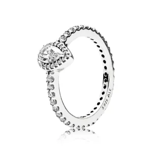 (bilde for) Pandora Silver ring with clear cubic zirconia - 196254CZ