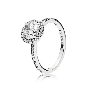 (bilde for) Pandora Sølvring med klar cubic zirconia - 196250CZ