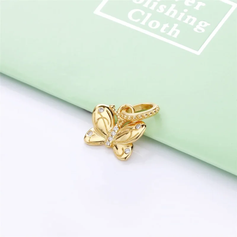 (bilde for) Butterfly Pandora Shine pendant with clear cubic zirconia - 367962CZ - Vis 2
