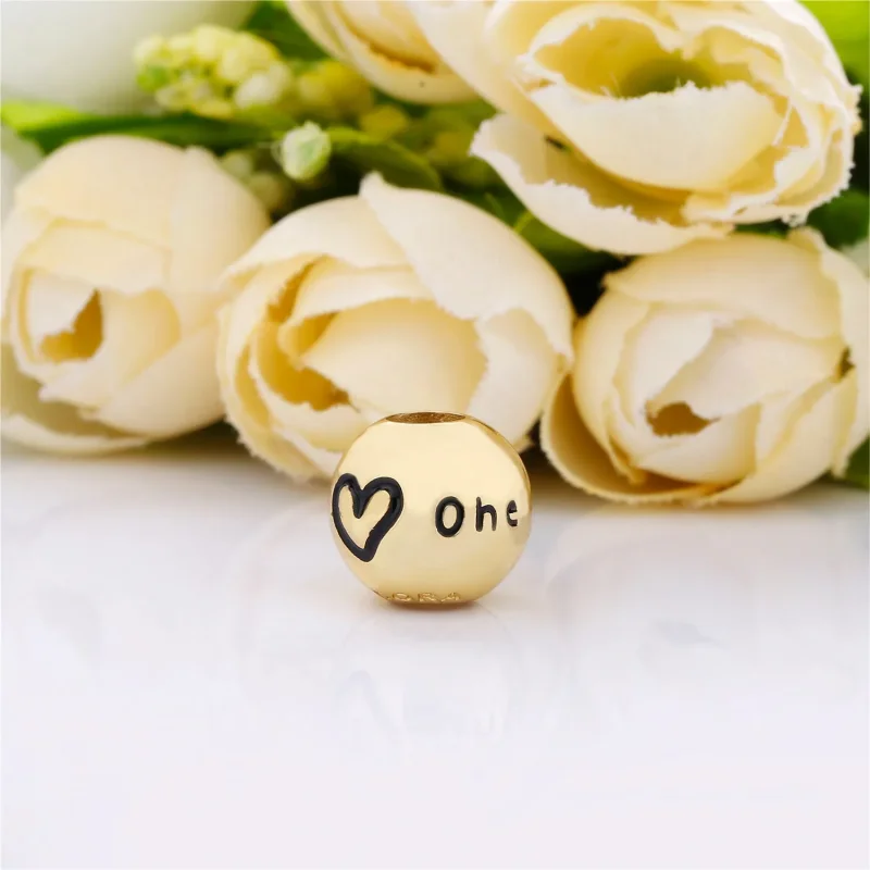 (bilde for) One in a million Pandora Shine charm with black enamel - 767775EN16 - Vis 2