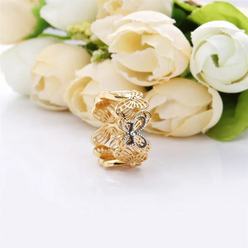 (bilde for) Openwork butterfly Pandora Shine and silver ring - 167947 - Vis 2
