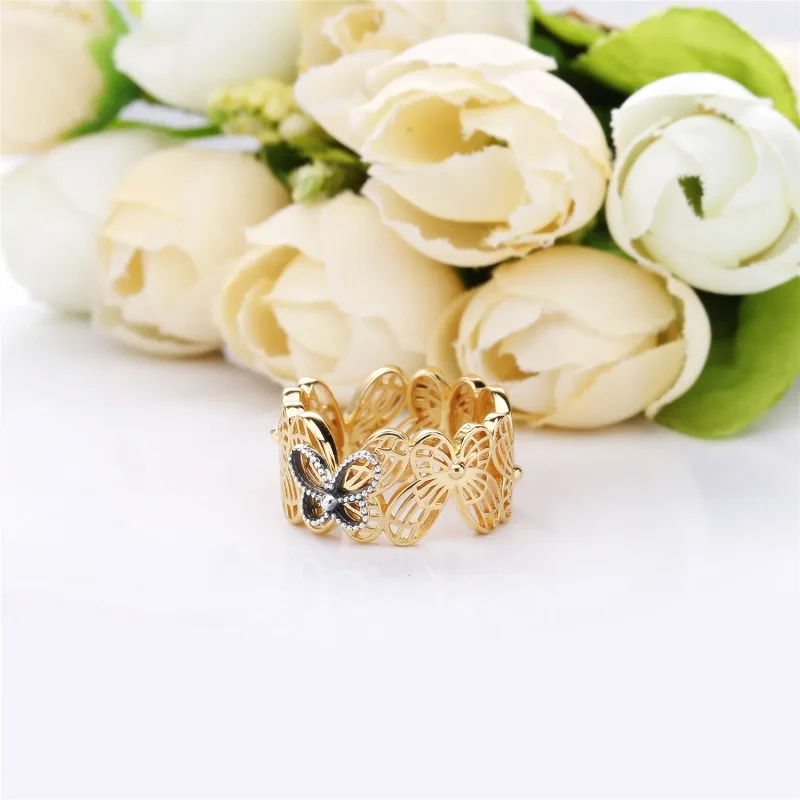(bilde for) Openwork butterfly Pandora Shine and silver ring - 167947 - Vis 4