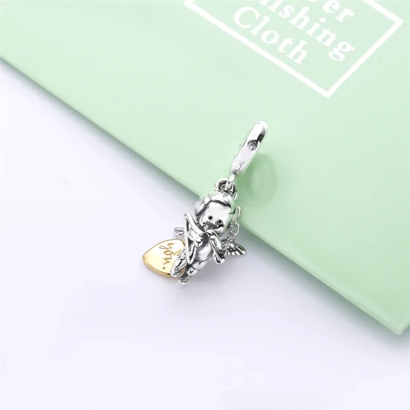 (bilde for) Pandora Amor og Ditt Hjerte Hengende Charm - 767796CZ - Vis 2