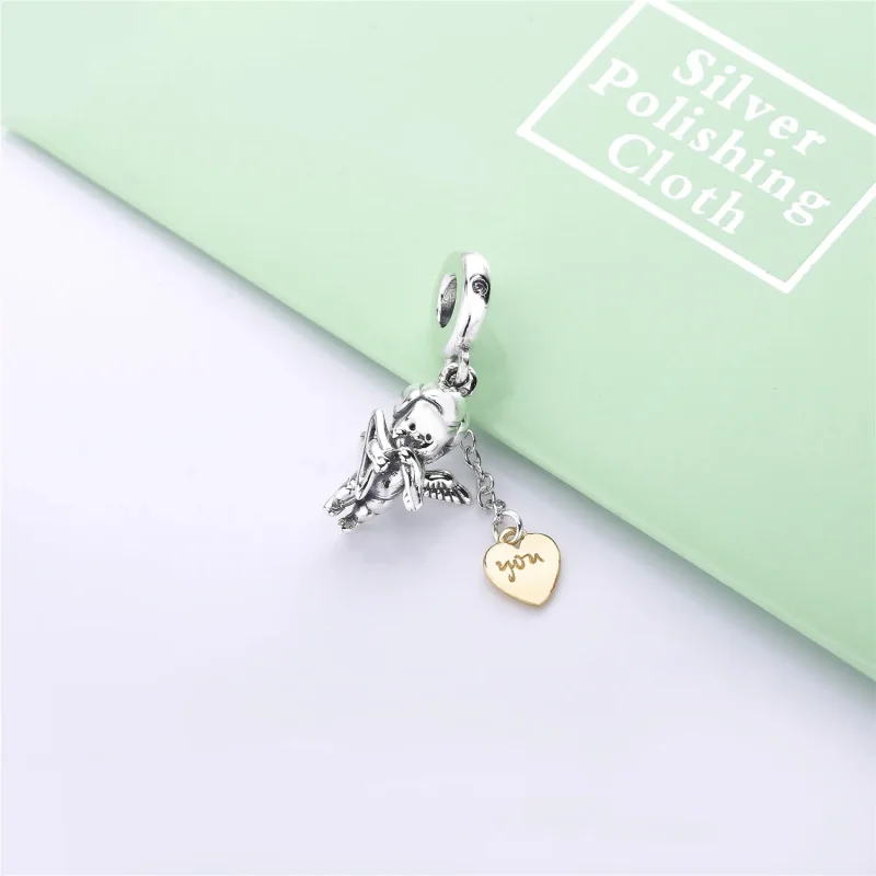 (bilde for) Pandora Amor og Ditt Hjerte Hengende Charm - 767796CZ - Vis 3