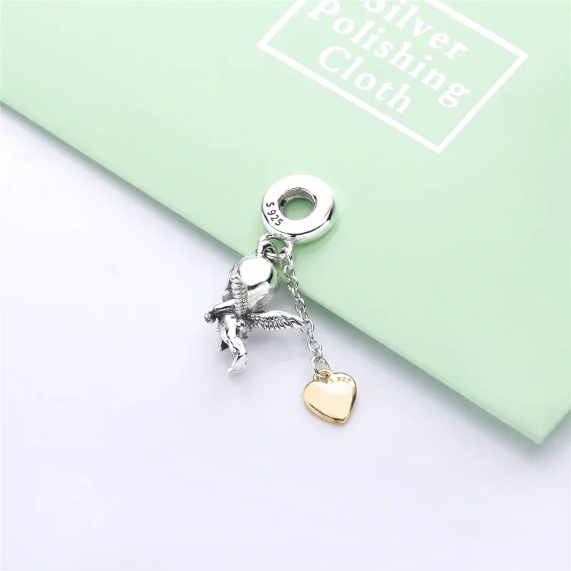 (bilde for) Pandora Amor og Ditt Hjerte Hengende Charm - 767796CZ - Vis 4