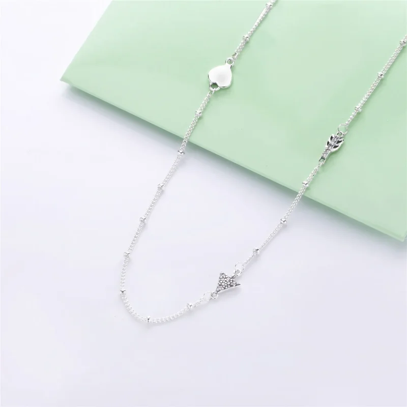 (bilde for) Pandora Arrow silver collier with clear cubic zirconia - 397795CZ - Vis 2