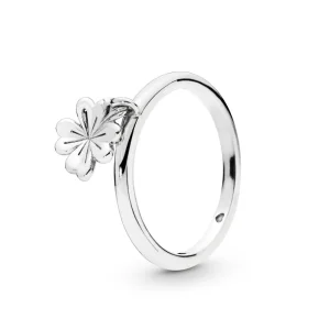 (bilde for) Pandora Dangling clover silver ring - 197938