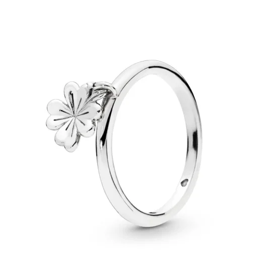 (bilde for) Pandora Dangling clover silver ring - 197938