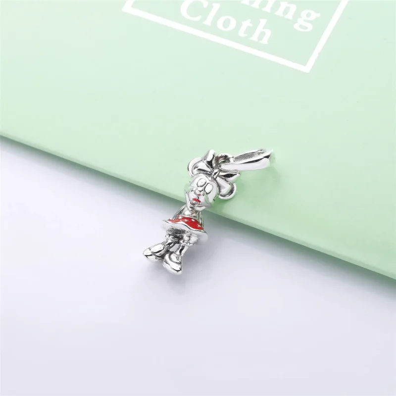 (bilde for) Pandora Disney Minnie silver pendant with red enamel - 397768EN09 - Vis 2