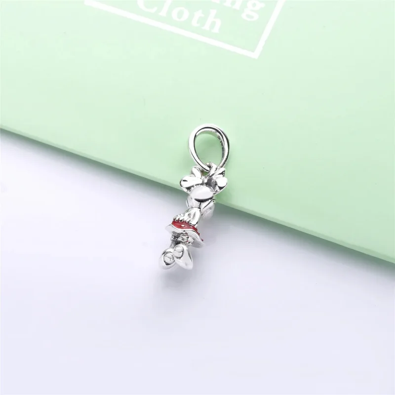 (bilde for) Pandora Disney Minnie silver pendant with red enamel - 397768EN09 - Vis 3