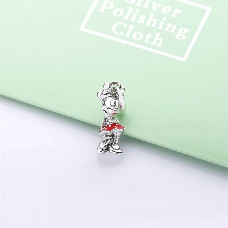 (bilde for) Pandora Disney Minnie silver pendant with red enamel - 397768EN09 - Vis 4