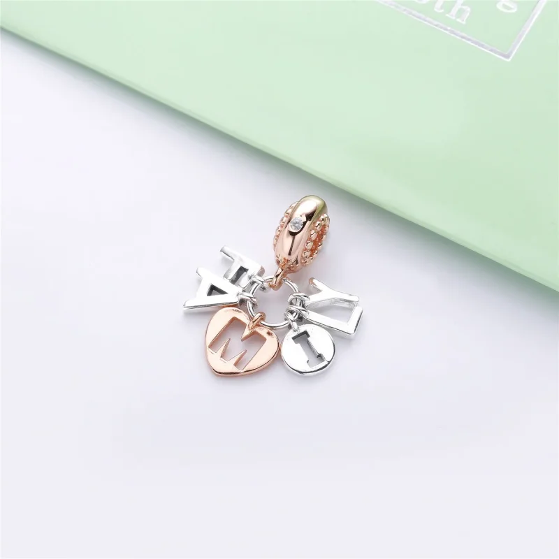 (bilde for) Pandora Familie Bokstaver Hengende Charm - 787785CZ - Vis 2
