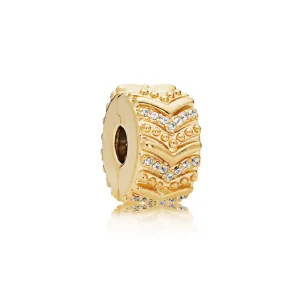 (bilde for) Pandora Funklende Ønskebein Klemmecharm - 767798CZ