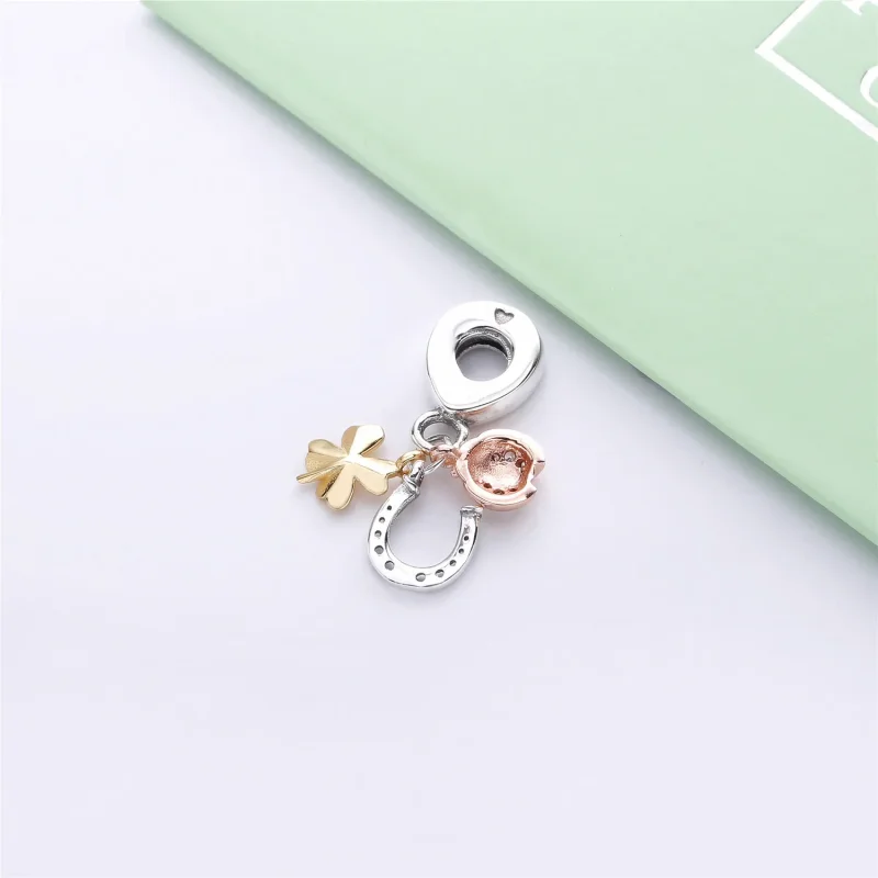 (bilde for) Pandora Hestesko, Kløver og Marihøne Hengende Charm - 797852CZ - Vis 3