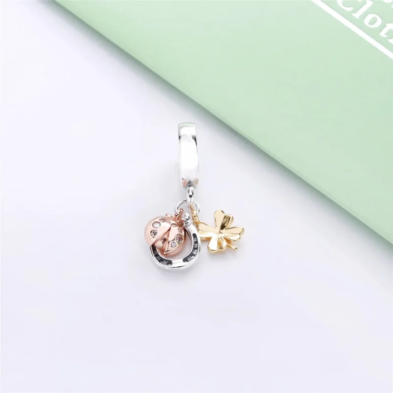 (bilde for) Pandora Hestesko, Kløver og Marihøne Hengende Charm - 797852CZ - Vis 4