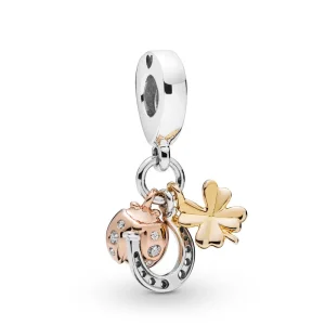 (bilde for) Pandora Hestesko, Kløver og Marihøne Hengende Charm - 797852CZ