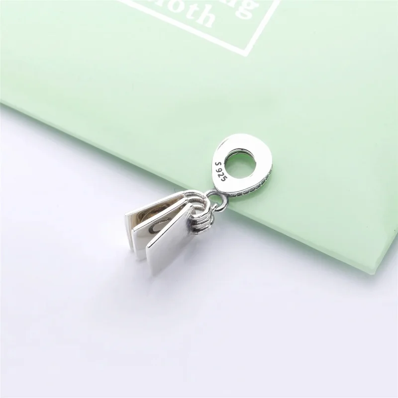 (bilde for) Pandora Love Notes sølv dingler med klar cubic zirconia og rød emalje - 797835CZ - Vis 5