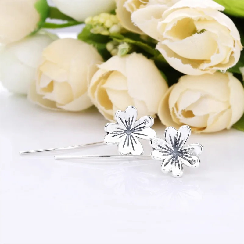 (bilde for) PANDORA Lucky Firkløver øredobber - 297908CZ - Vis 3