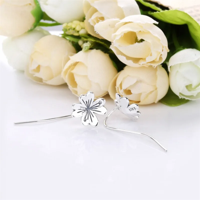 (bilde for) PANDORA Lucky Firkløver øredobber - 297908CZ - Vis 4