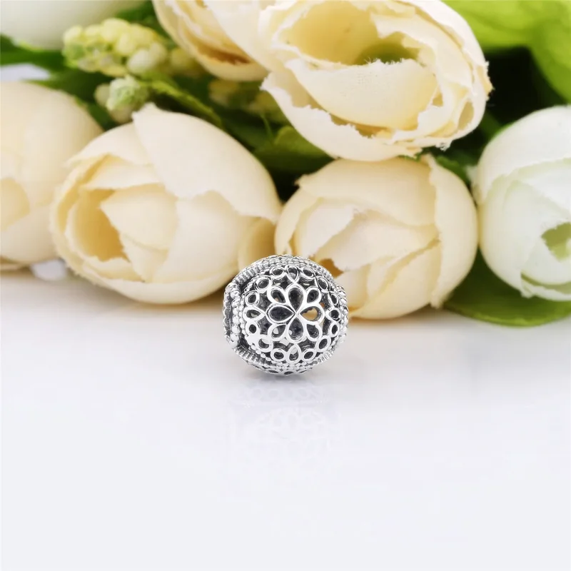 (bilde for) Pandora Openwork flower silver charm - 797853 - Vis 2