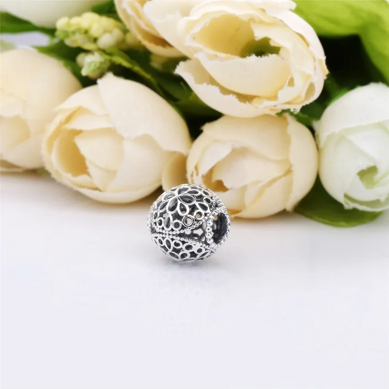 (bilde for) Pandora Openwork flower silver charm - 797853 - Vis 3