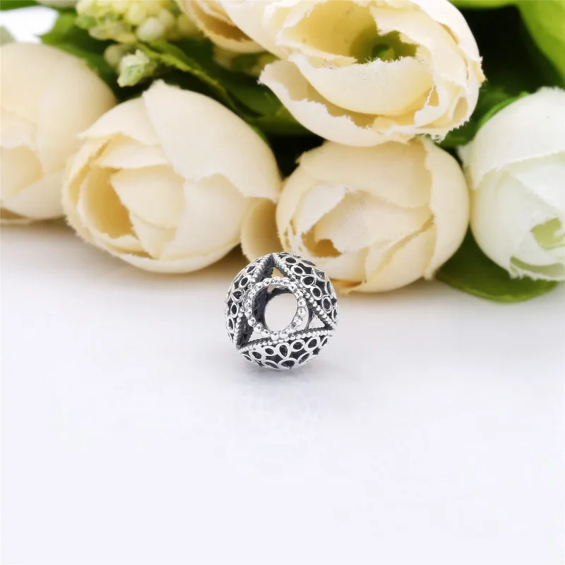 (bilde for) Pandora Openwork flower silver charm - 797853 - Vis 4