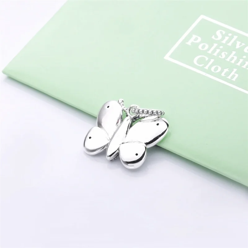 (bilde for) Pandora Oversized butterfly silver charm with clear cubic zirconia - 797880CZ - Vis 4