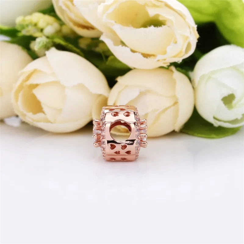 (bilde for) PANDORA Pink Sparkle Flower Charm - 787851NPM - Vis 4