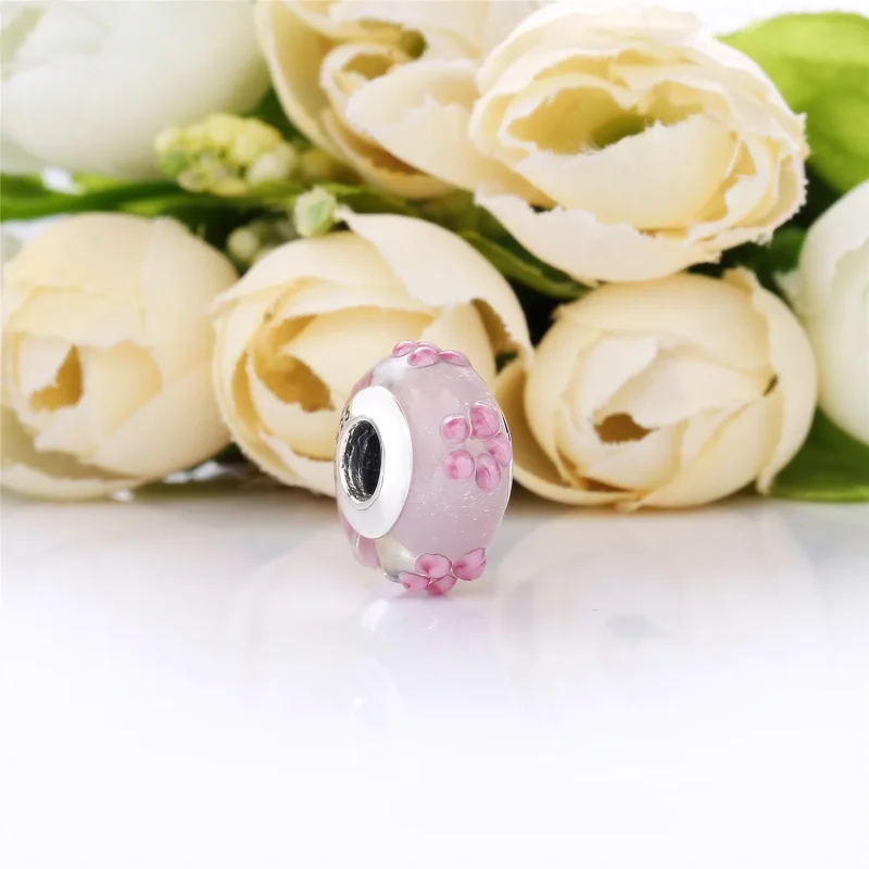 (bilde for) PANDORA Rosa Blomster Glass Charm - 797901 - Vis 2