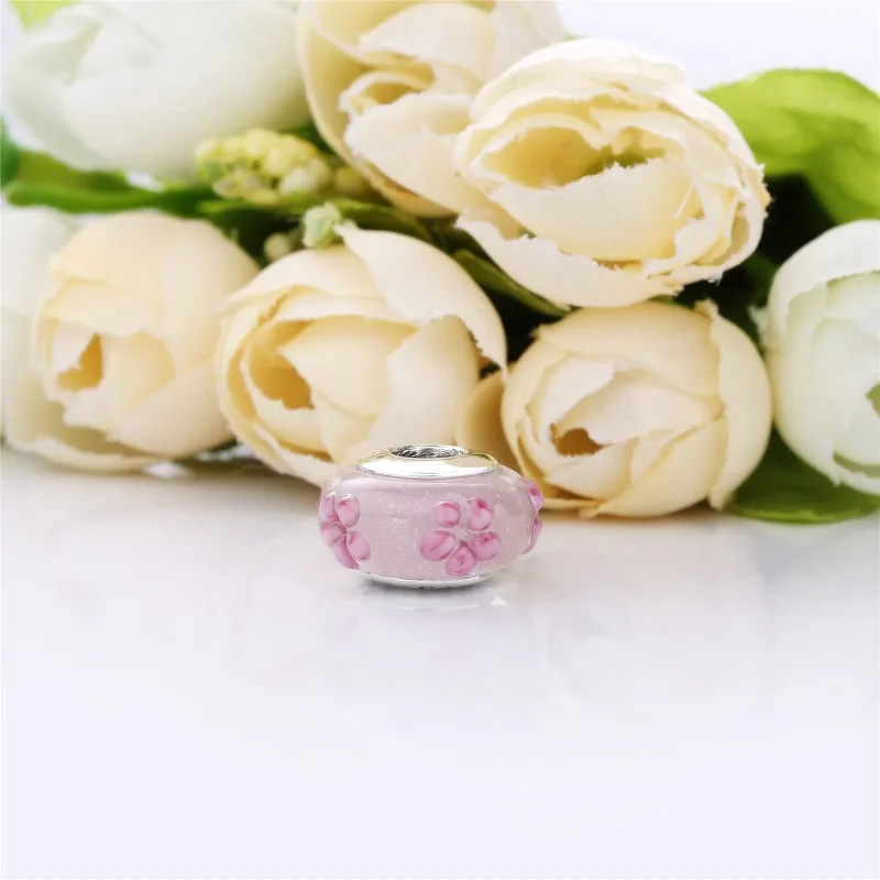 (bilde for) PANDORA Rosa Blomster Glass Charm - 797901 - Vis 4